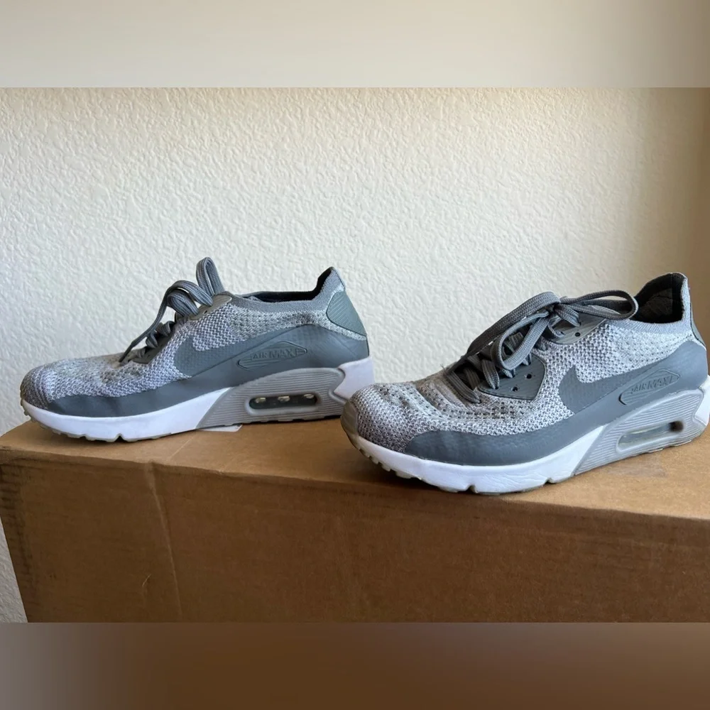 Rare Pure platinum Nike Air Max Ultra 2.0 Flyknit - Picture 2 of 12